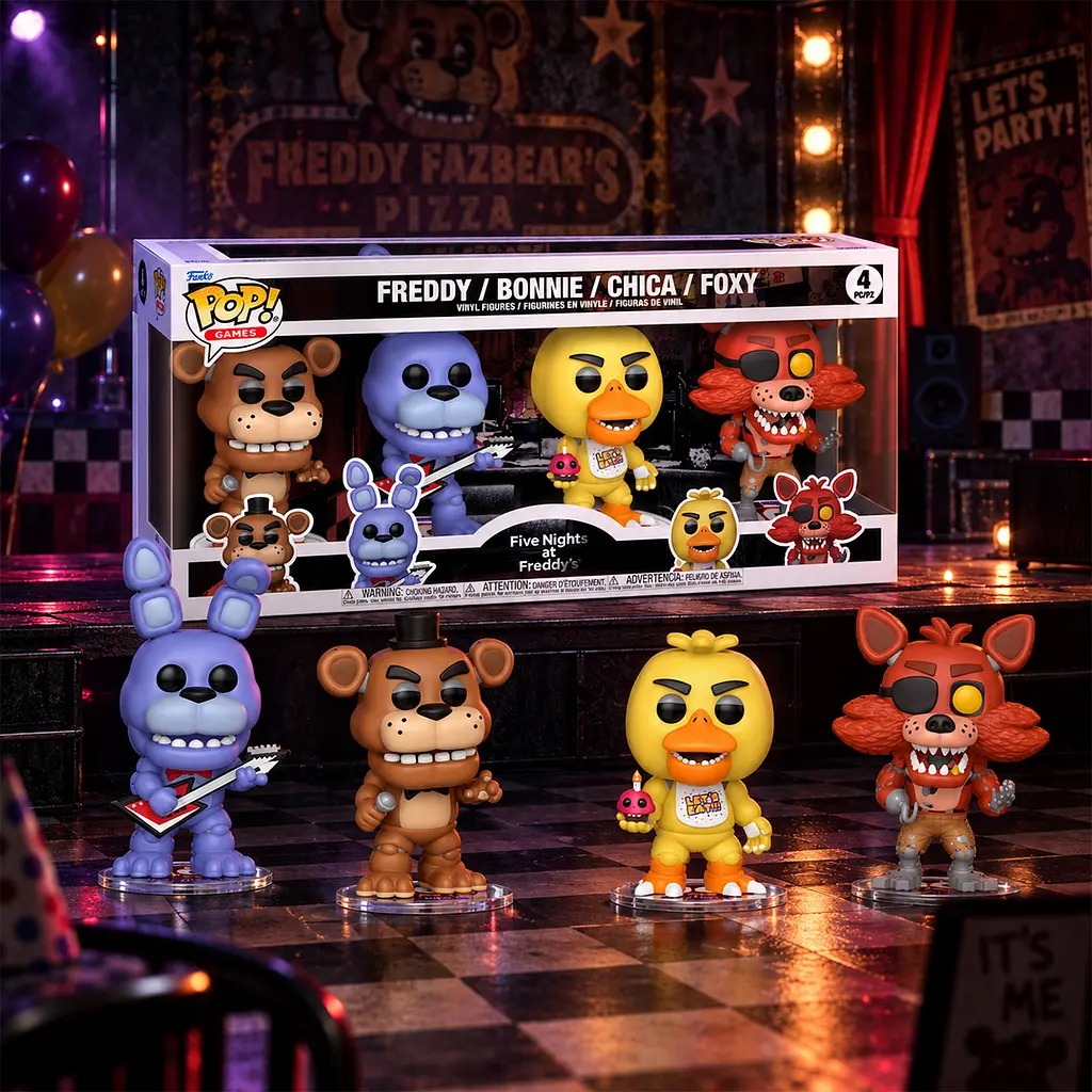 Набір ігрових фігурок Funko POP! 5 ночей у Фредді 4 фігурки (95660) - фото 3