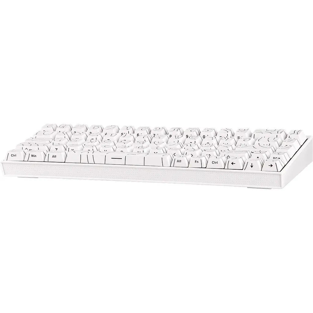 Клавіатура Ajazz NK68 Red Switch UA White Contours (NK68-R-S-W) [156872] - фото 9