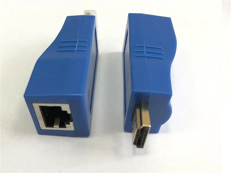Удлинитель Atcom HDMI - RJ-45 (M/F), до 30 м, Blue (14369) - фото 2