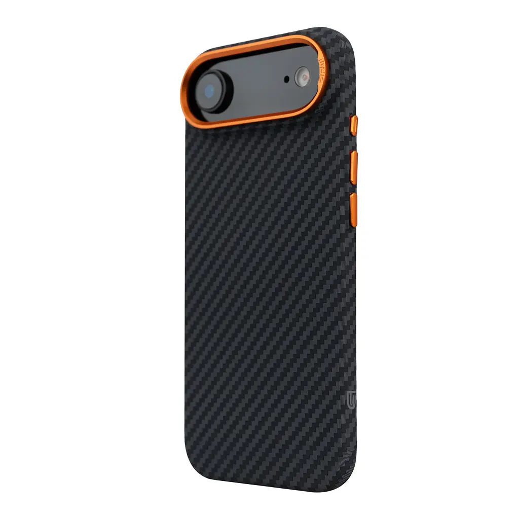 Чохол ArmorStandart LikeCarbon2 SE MagCase для Apple iPhone 17 Air Black Orange - фото 5