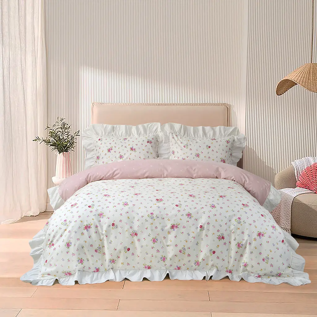 Постельное белье сатин Lotus Home - Masha семейный - фото 2