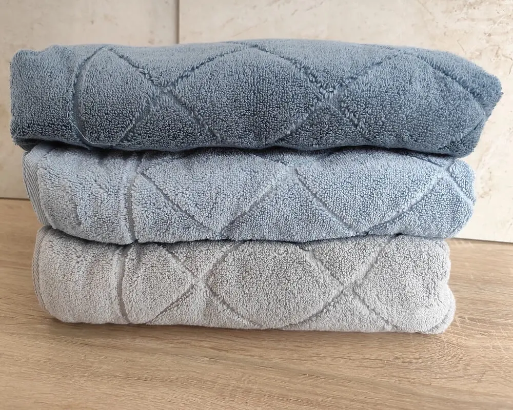 Набір турецьких махрових рушників Cestepe MicroCotton Premium 3 штуки 70x140 Eva 1 щільність 600 г/м2 - фото 3