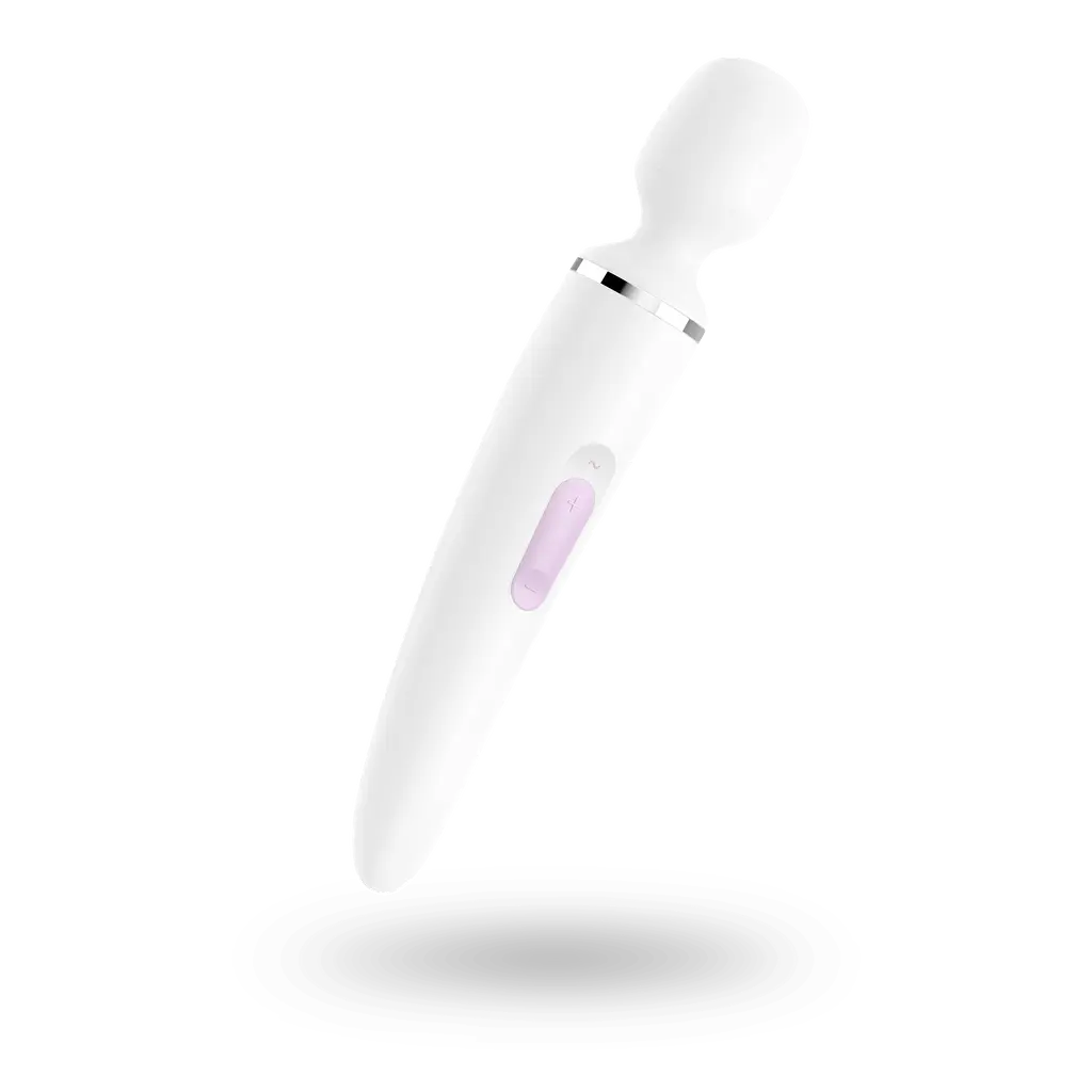 Вібромасажер Satisfyer Wand-er Woman White/Chrome XXL