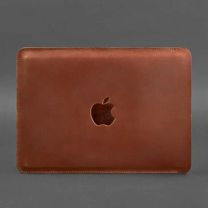 Шкіряний чохол BlankNote для MacBook 15-16 Світло-коричневий - фото 3
