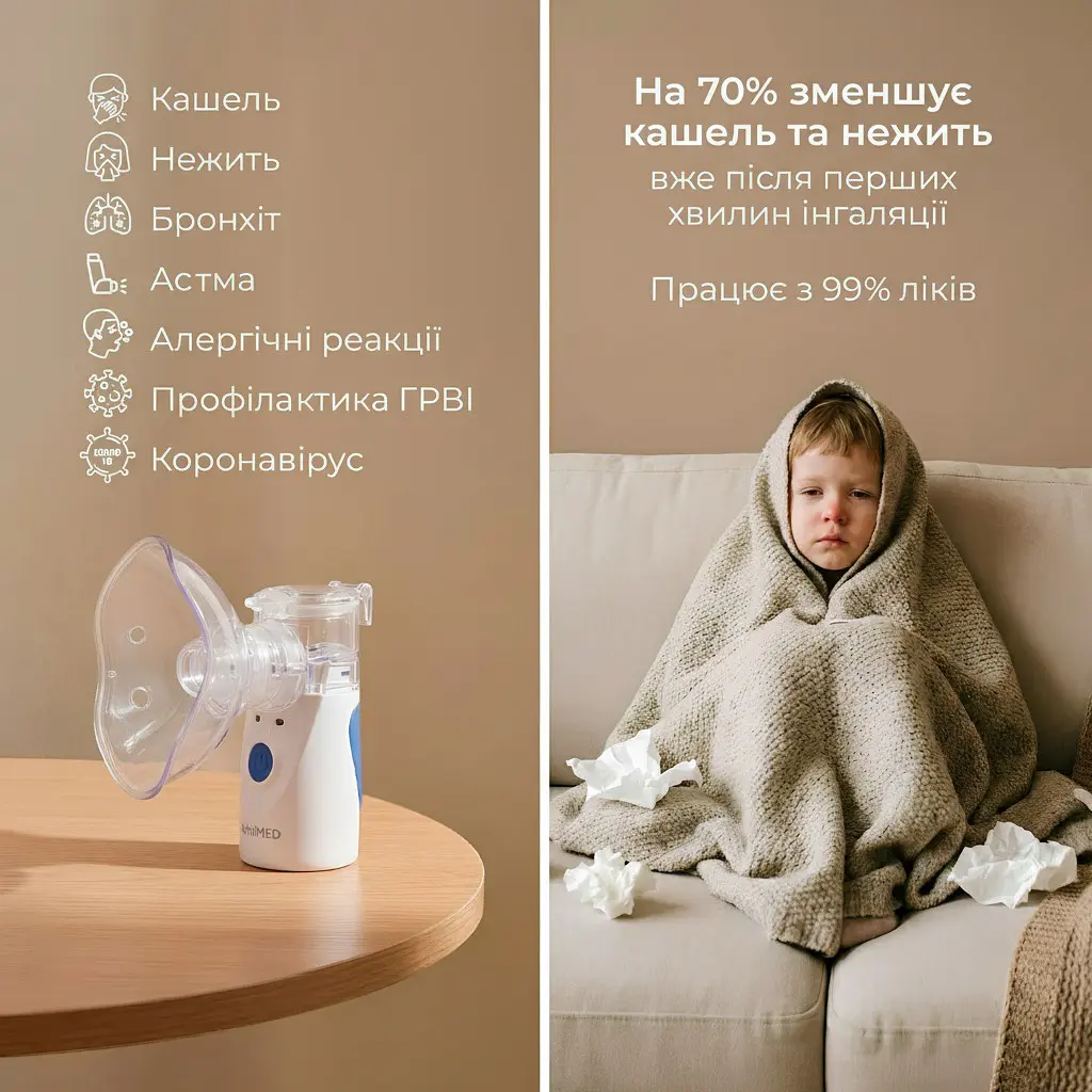 Ультразвуковий інгалятор ArhiMED MESH Pro - фото 5