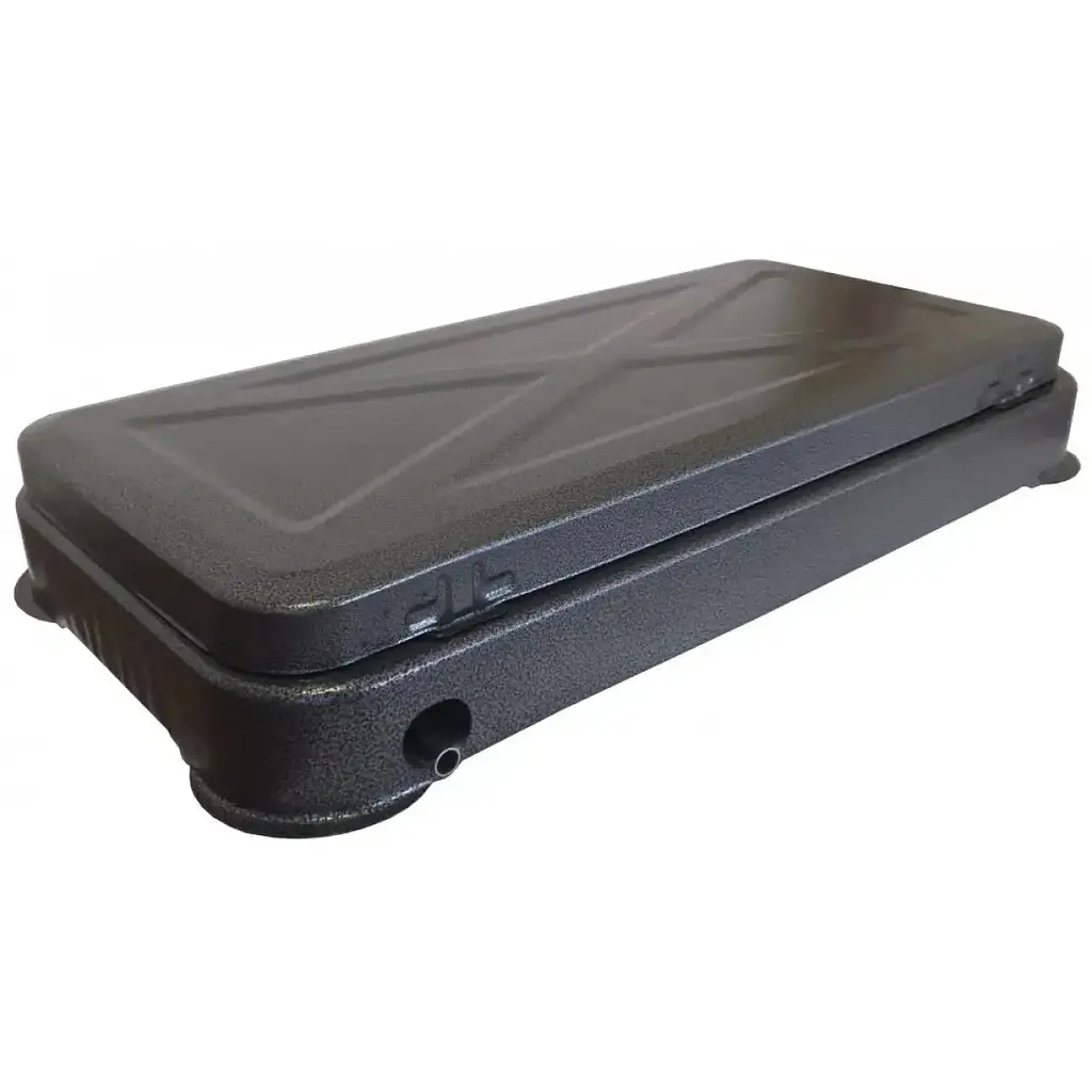 Настільна газова плита Grunhelm GGP-6012 на дві конфорки з кришкою для кемпінгу нержвіюча сталь Чорна - фото 3