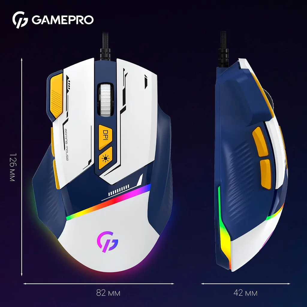 Миша GamePro блакитна (GM300BL) - фото 7