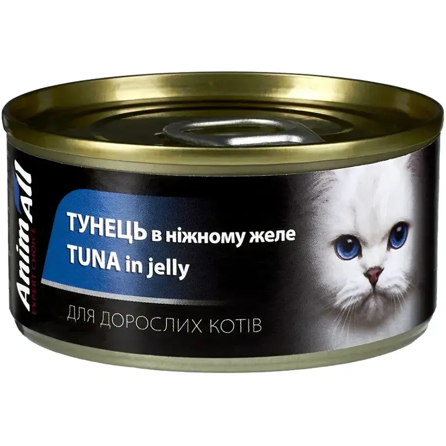 Вологий корм для котів AnimAll із тунцем у ніжному желе 85 г