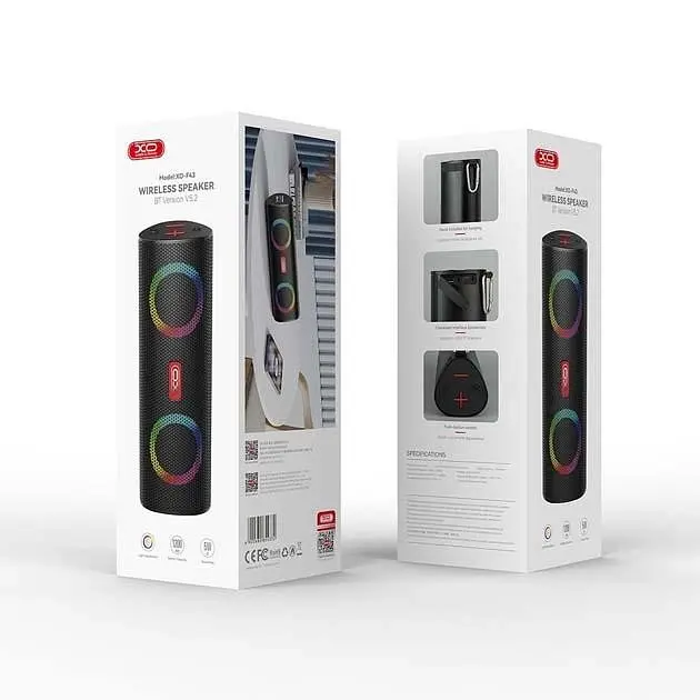 Портативная акустика XO F43 Wireless Speaker беспроводная черная - фото 2