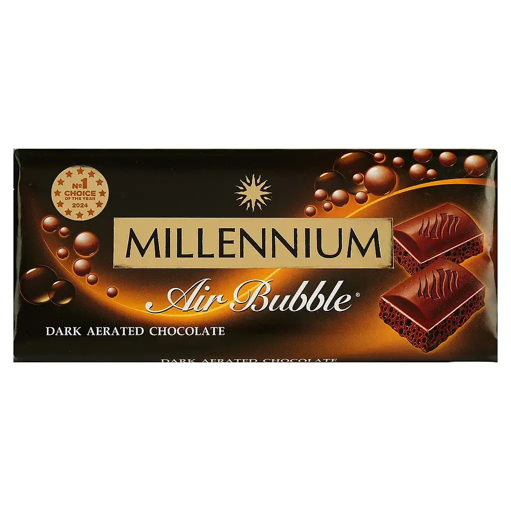 Шоколад Millennium ніжно-гіркий пористий 85г