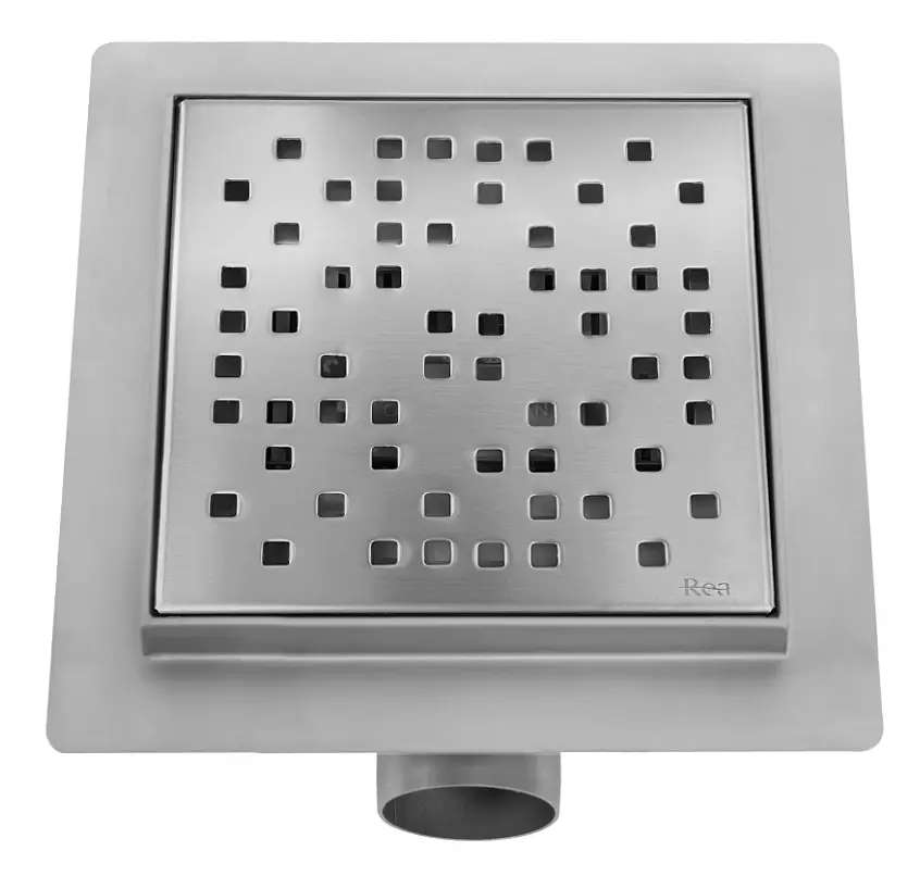 Трап для душу Rea Dots 15x15 nickiel brushed REA-G6203 - фото 3