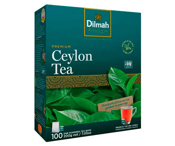 Чай пакетований чорний Dilmah Преміум з/я 2 г 100 пакетиків