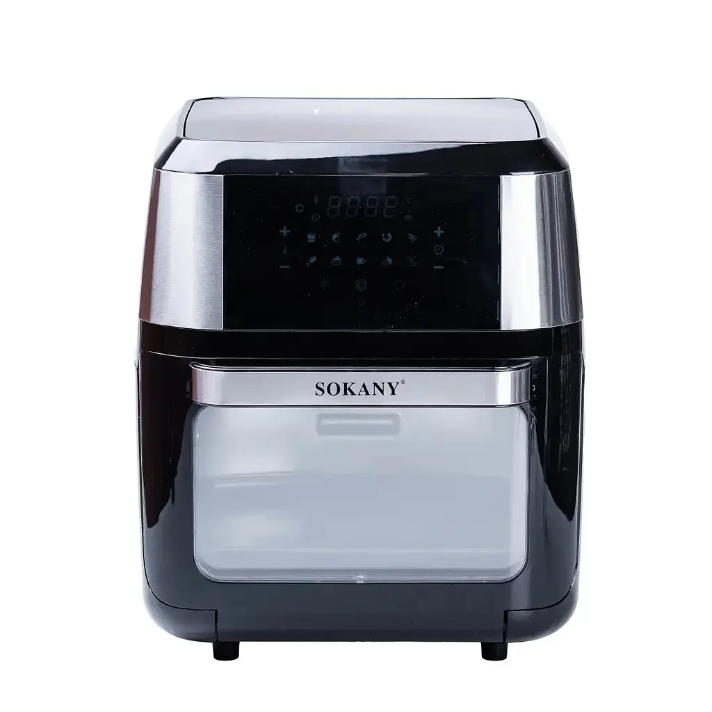 Аэрофритюрница безмасляная Sokany SK-ZG-802 12л электрическая с сенсорным управлением, таймер 1800Вт - фото 3