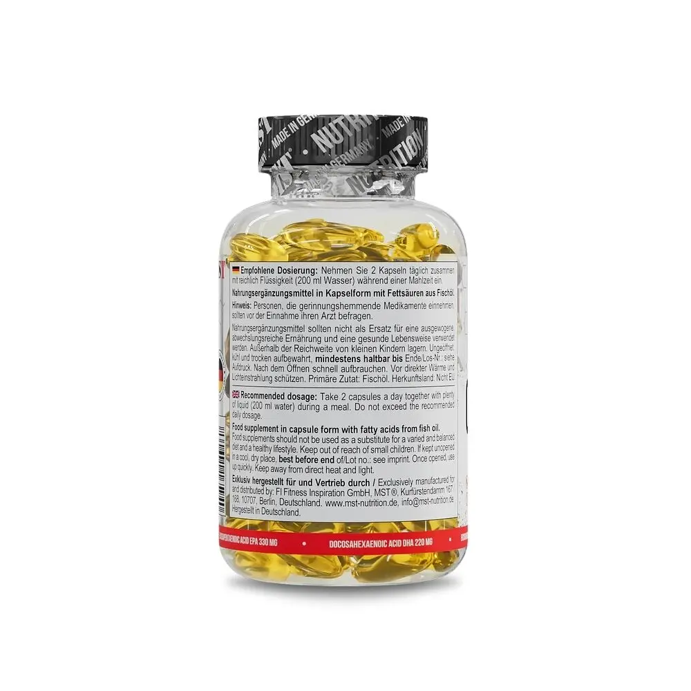 Омега-3 MST Nutrition Omega 3 Selected 55%, 120 капсул для підтримки серцево-судинної системи - фото 3