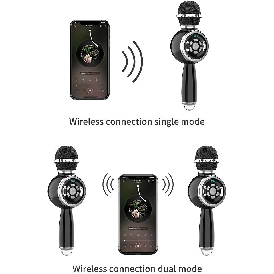 Мікрофон з караоке Epik DS810 Black [153059] - фото 4