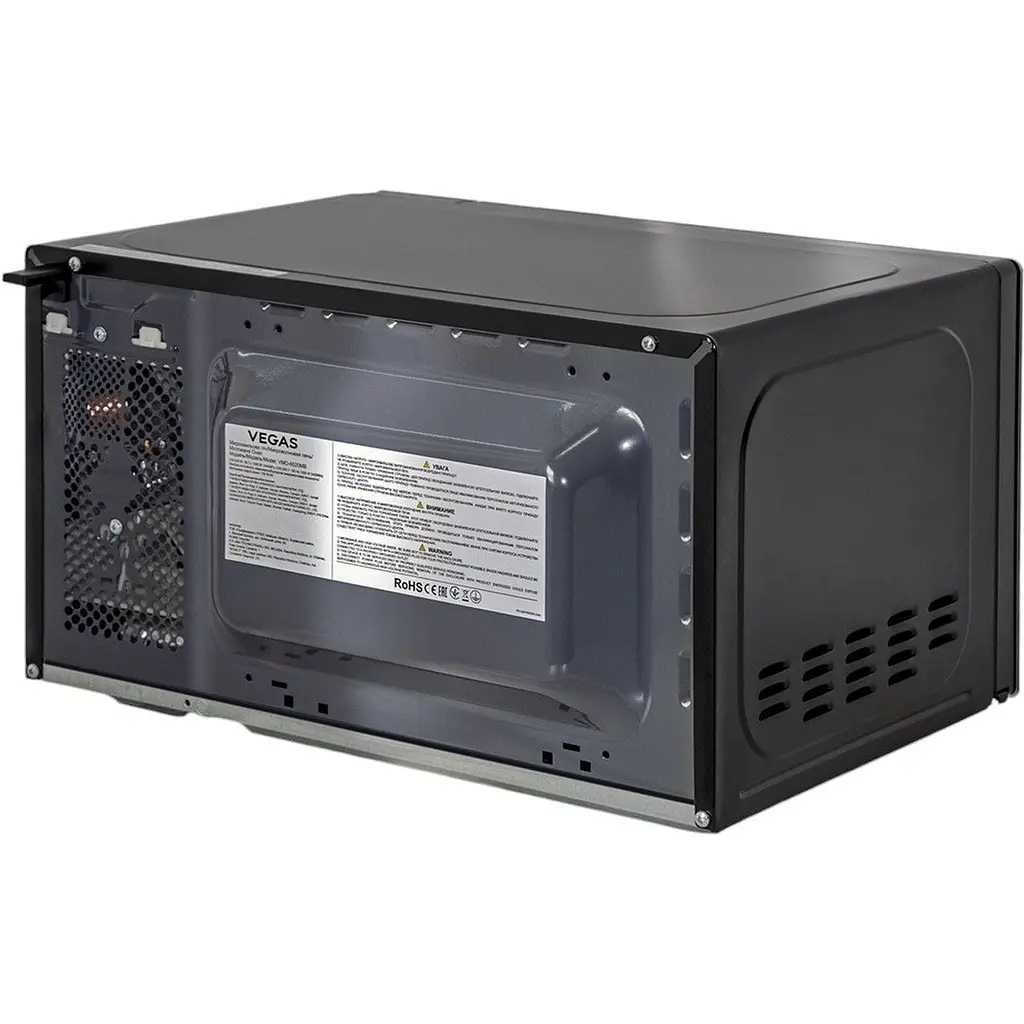 Мікрохвильова піч Vegas VMO-6020MB чорна (VMO-6020MB) - фото 3