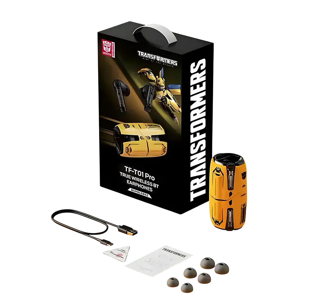 Наушники TWS Hasbro Transformers TF-T01 Pro BumbleBee Yellow - фото 3