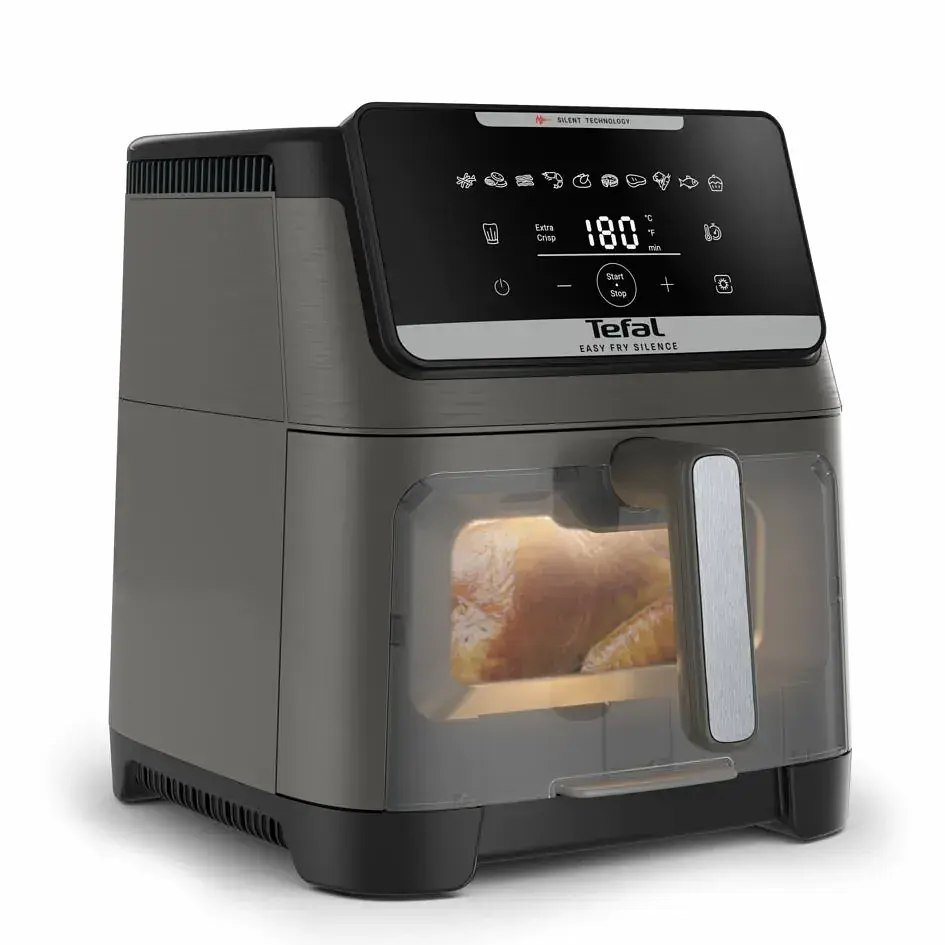 Tefal Мультипіч Tefal Easy Fry Silence XXL, 1800Вт, чаша-7, сенсорне керув., 10 програм, з віконцем, пластик, темно-сірий - фото 2