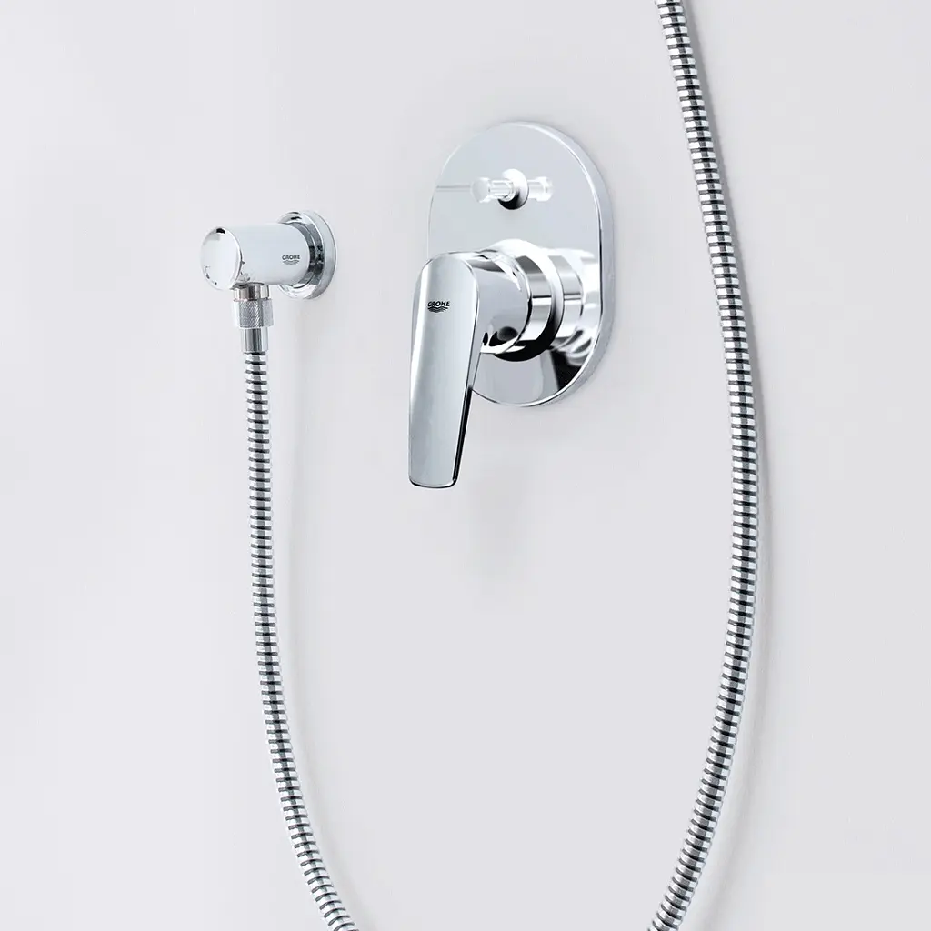 Змішувач прихованого монтажу Grohe Bau Flow 29045000 , Хром - фото 2