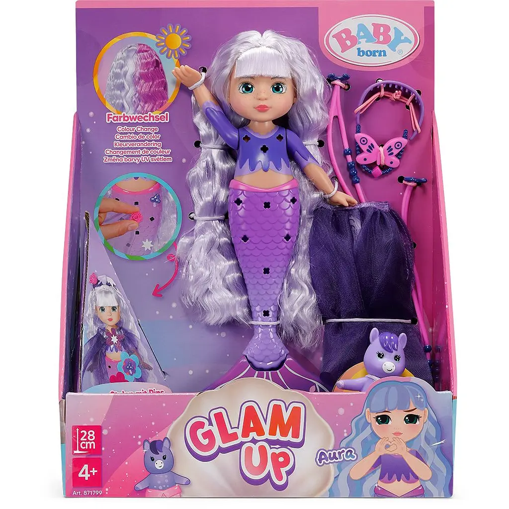 Кукла Baby Born Glam Up Русалочка Аура 28 см (871799) - фото 6