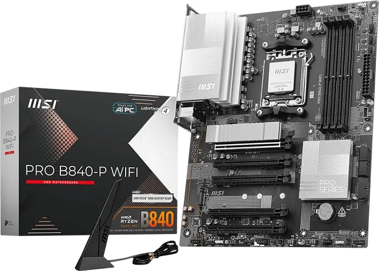 Материнська плата MSI B840-P Pro Wi-Fi Socket AM5 (PRO B840-P WIFI) Б/В - фото 4