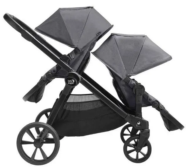 Прогулянковий візок для двійні Baby Jogger City Select 2, Basic Radiant Slate - фото 2