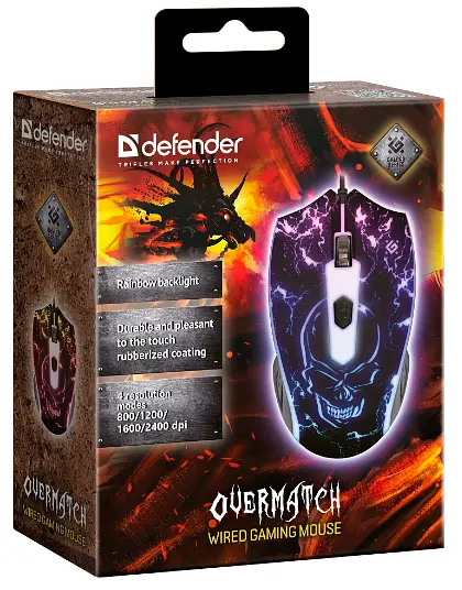 Миша Defender Overmatch GM-069 (52069) (6652130) - фото 3