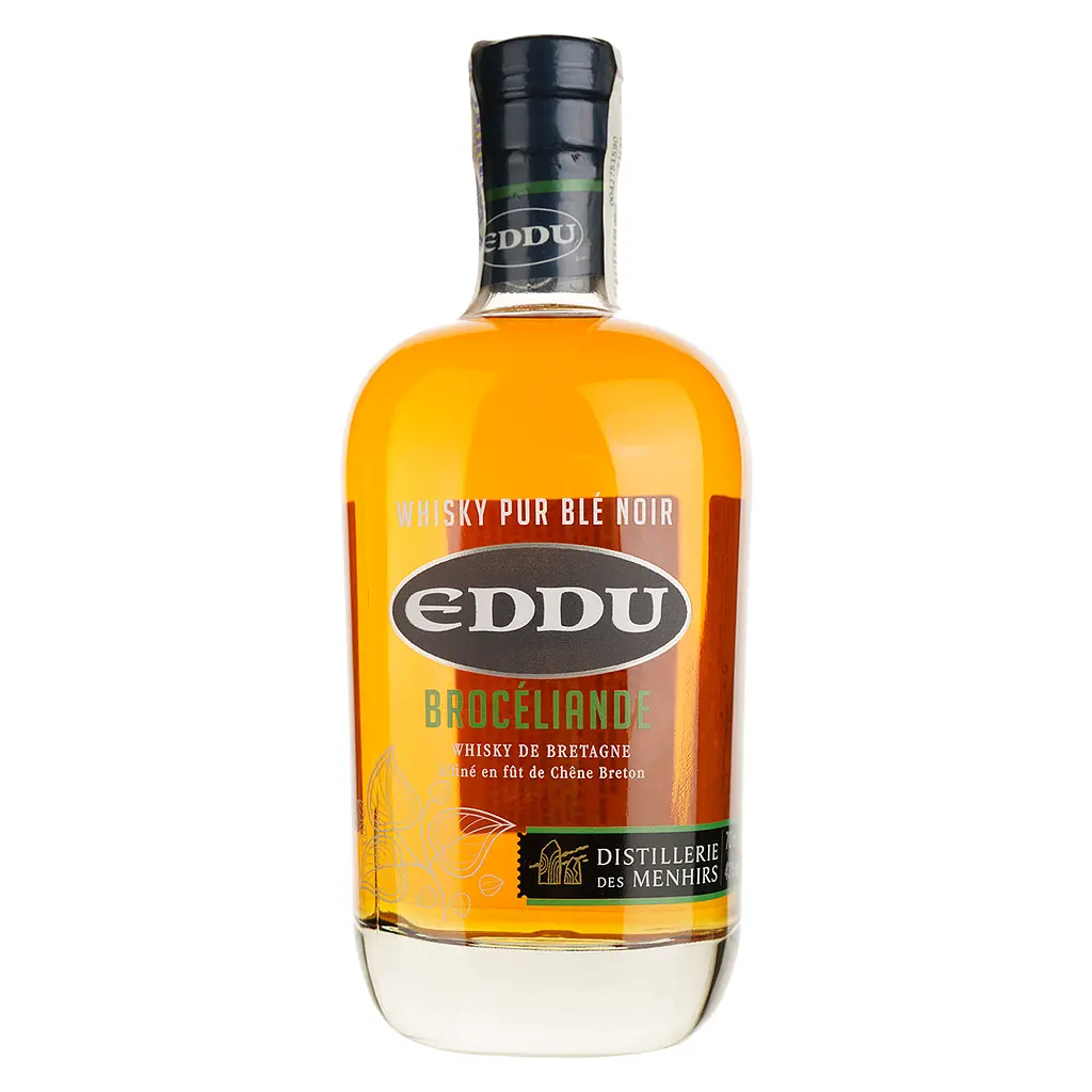 Віскі Eddu Broceliande Pur Blе Noir Whiskey de Bretagne, 43%, 0.7 л, у коробці - фото 2