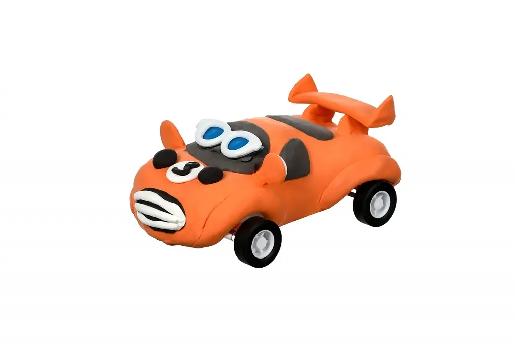 Маса для ліплення Paulinda Super Dough Racing time Машинка, помаранчевий (PL-081161-3) - фото 4