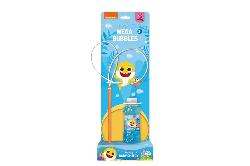 Бульбашки мильні 200515 "Mega Bubbles з тарілкою Baby Shark" об'єм 450 мл DoDo