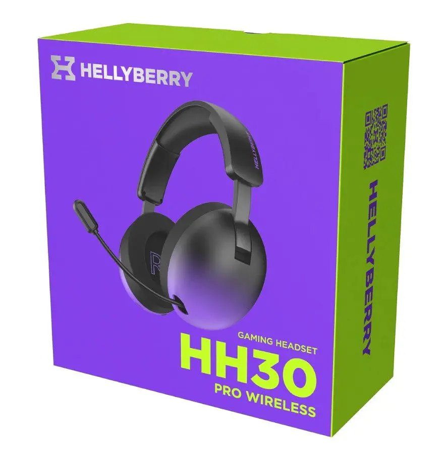 Ігрові навушники бездротові з мікрофоном HATOR HH-30-BV PRO Hellyberry Wireless Black-Violet gradient - фото 7