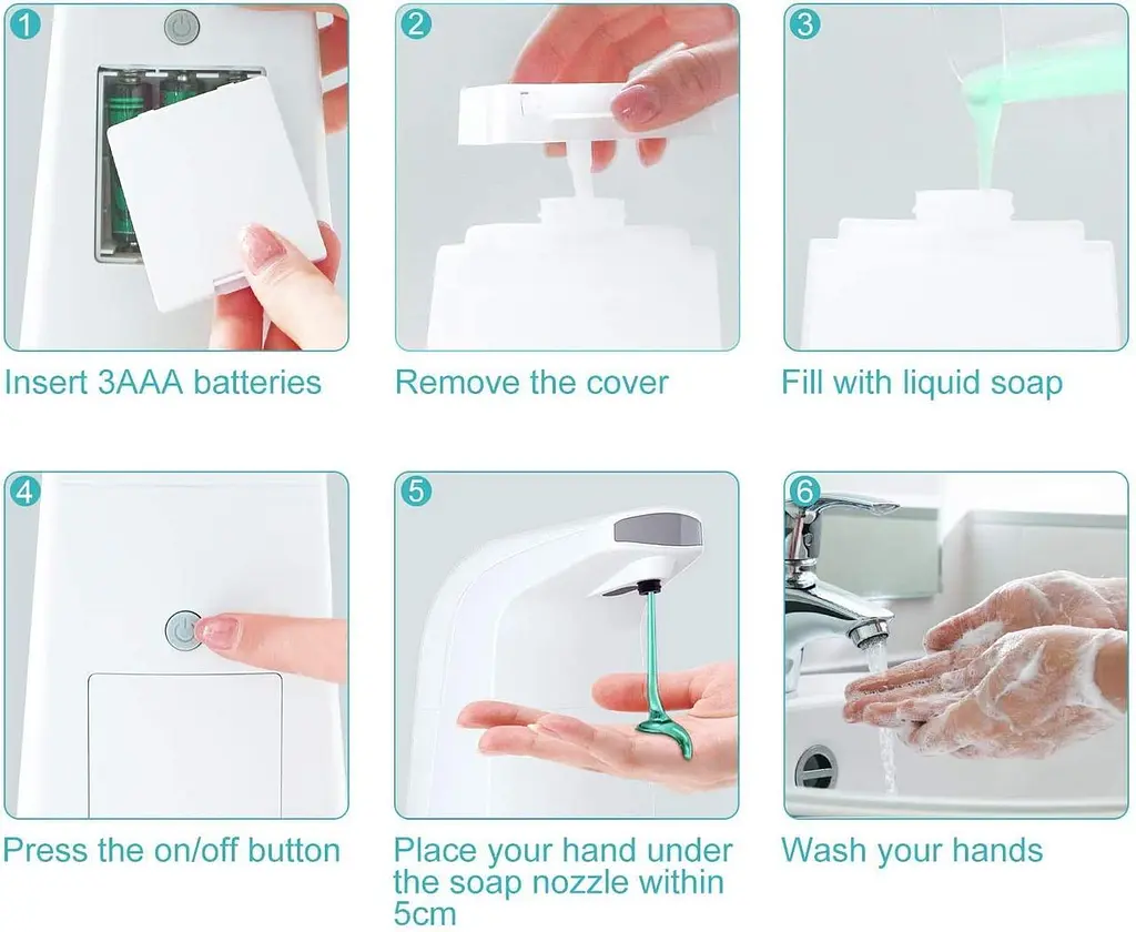 Диспенсер для мила Auto Foaming Soap Dispenser - сенсорний дозатор для рідкого мила auto foaming hand wash - фото 4