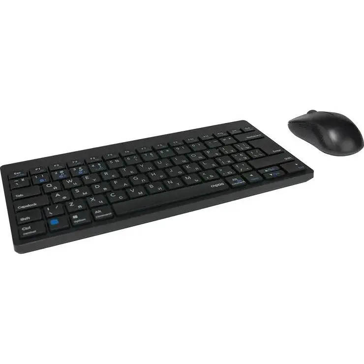 Комплект RAPOO 8000M Multi-mode Wireless Keyboard &amp; Mouse black (19096) - фото 3
