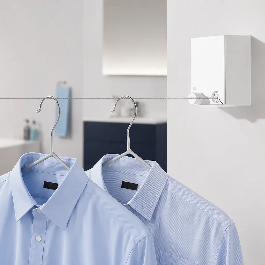 Білизняна мотузка для речей Clothesline 4.2 метри / Трос для білизни White - фото 3
