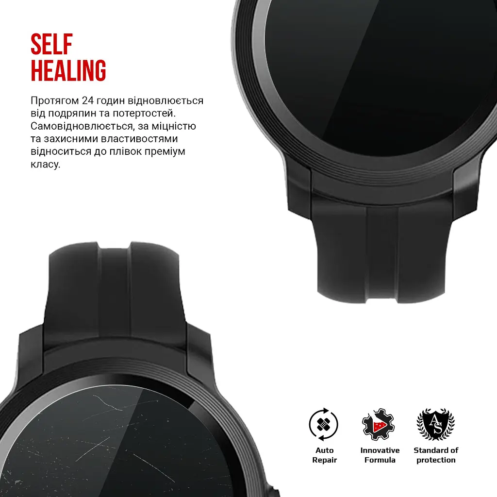 Гідрогелева плівка на годинники Mobvoi TicWatch E2 ArmorStandart захисна плівка для смарт годинників прозора (ARM68202) - фото 3