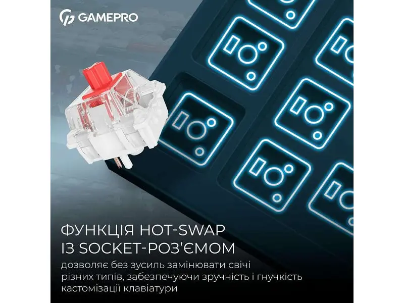 Клавіатура GamePro Asgard Ragnar Blue (MK285BL) - фото 8