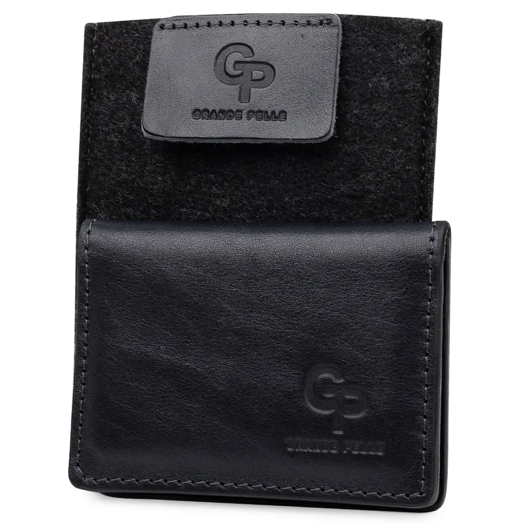 Шкіряна обкладинка для документів GRANDE PELLE 10х7,5х1 см acs0018521 - фото 4