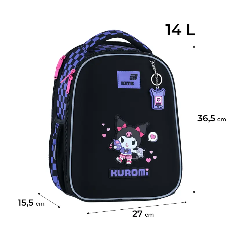 Рюкзак для початкової школи Kite Education каркасний 555 HK-3 Чорний (HK26-555S-3) - фото 3