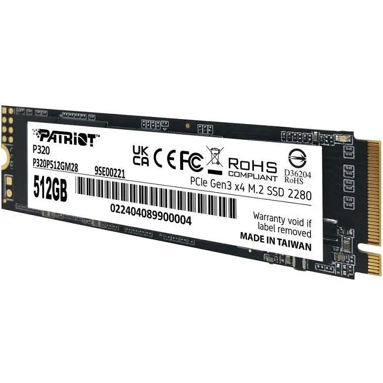SSD накопичувач Patriot P320 512 GB (P320P512GM28) - фото 4
