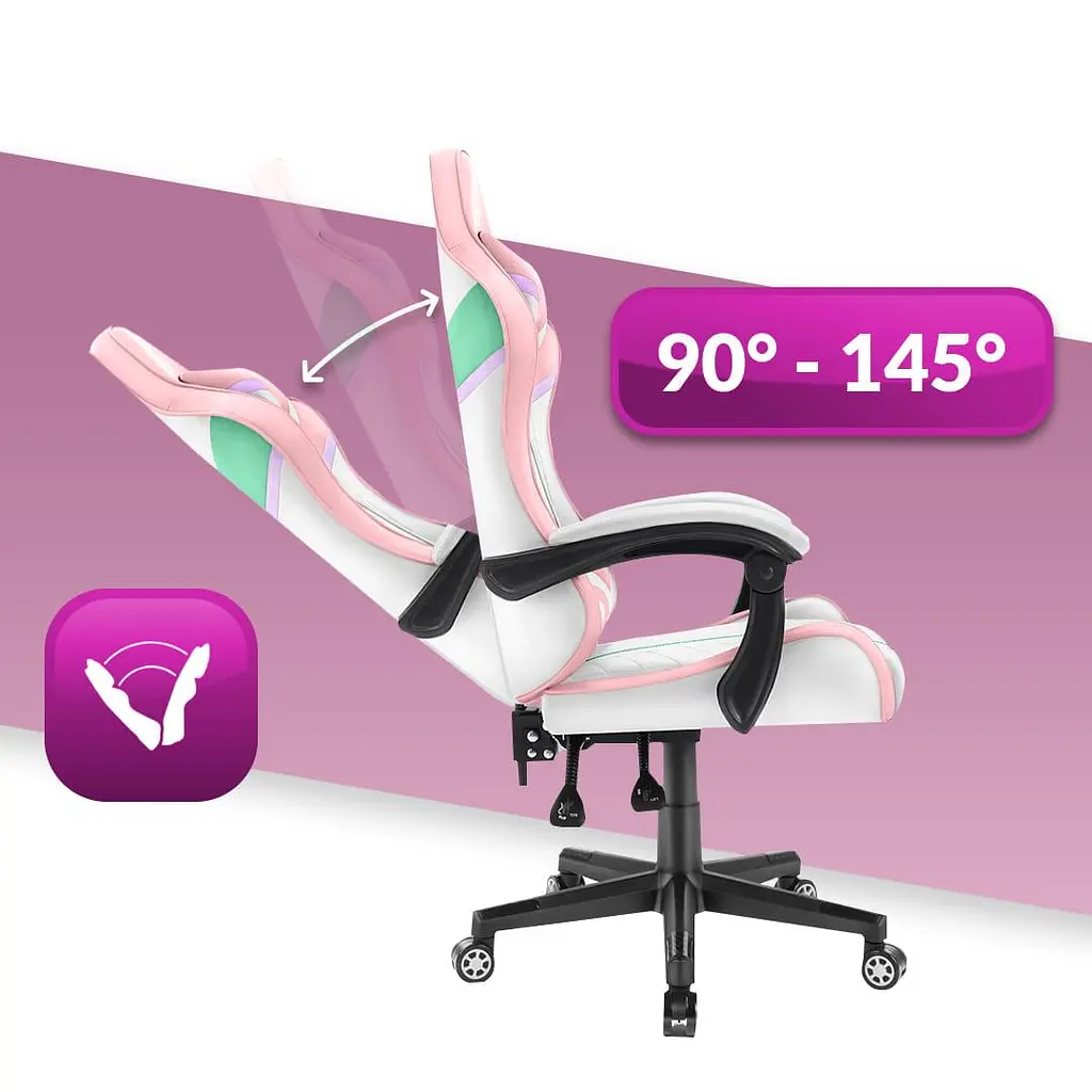 Комп'ютерне крісло Hell's Chair HC-1004 Rainbow PINK - фото 5