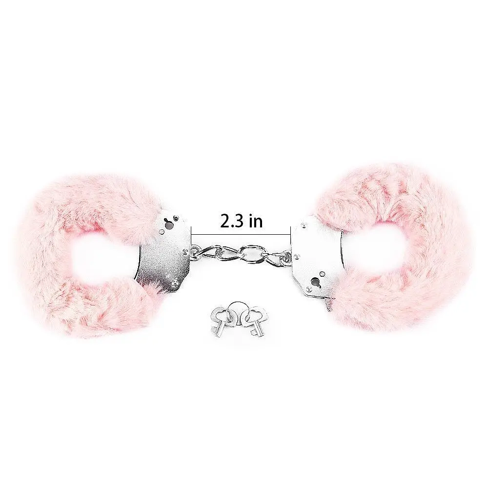Наручники LoveToy Fluffy Hand Cuffs (рожевий) - фото 7