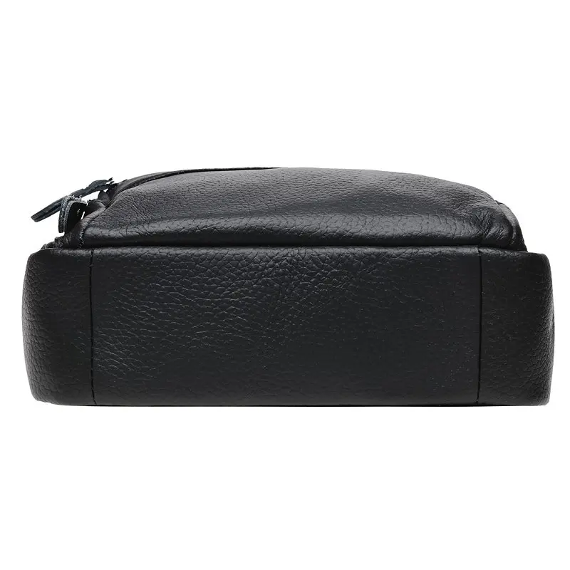 Чоловіча сумка Borsa Leather K15112 26x23x8 см Чорний (10960) - фото 4
