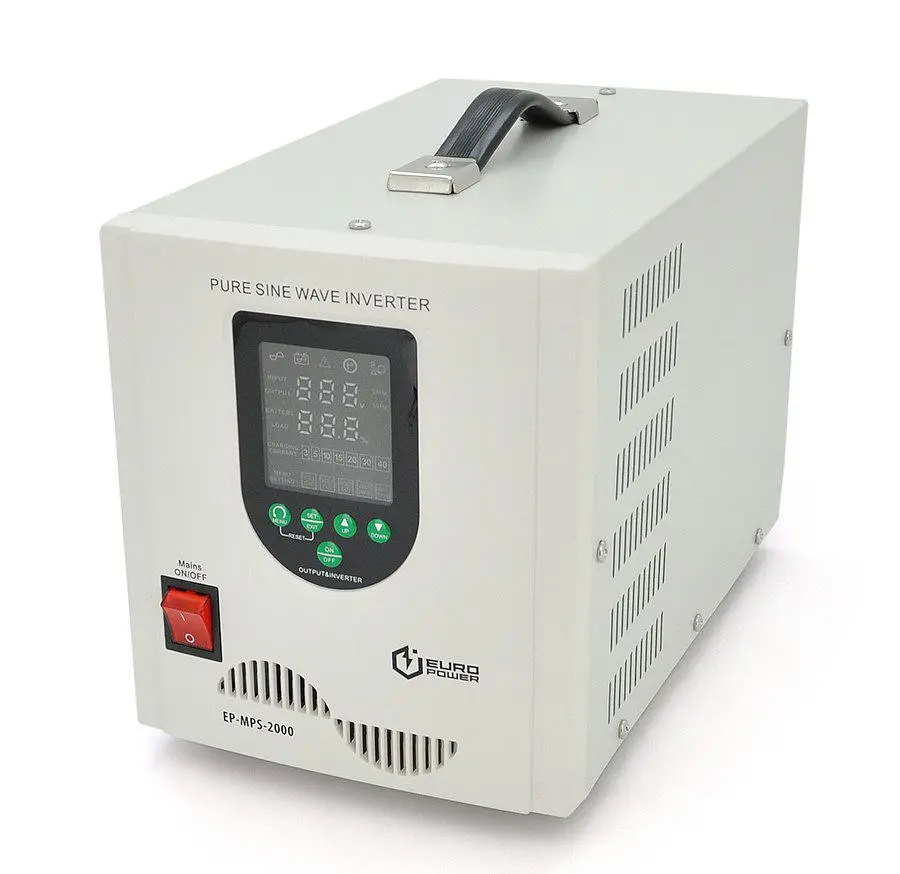 UPS ДБЖ із правильною синусоїдою Europower EPMPS2000-24 2000VA, 1400W, АКБ 24В, заряд до 20А