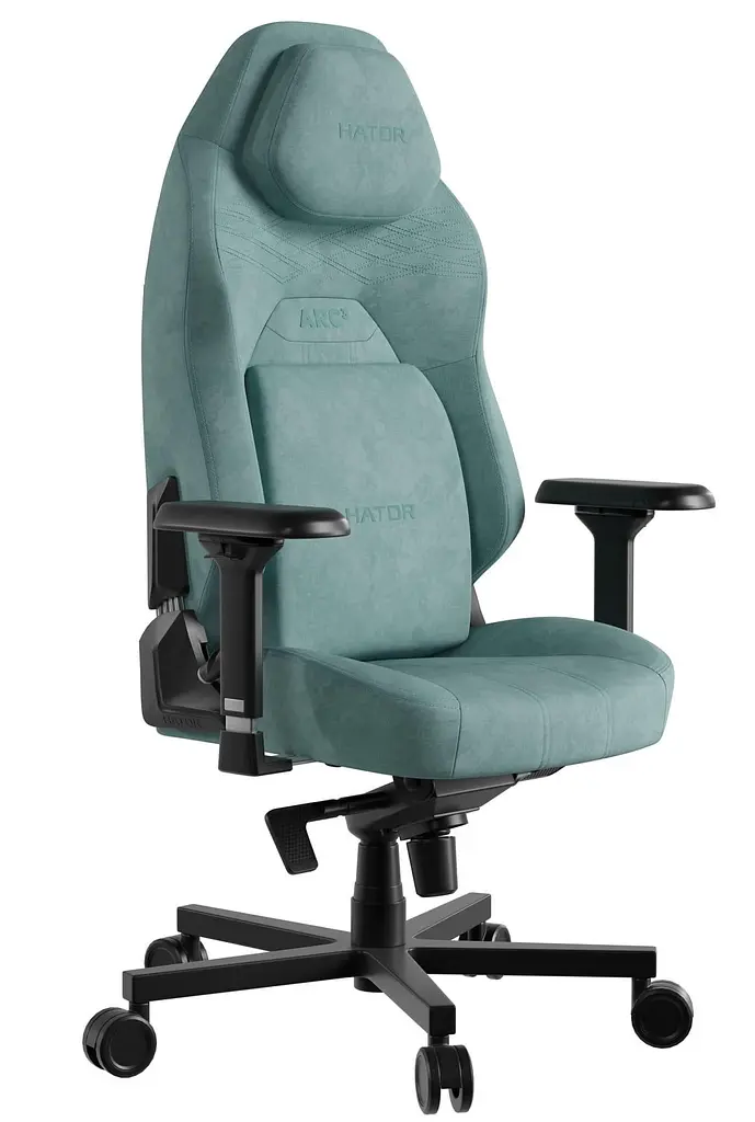 Ігрове крісло HATOR Arc 3 L Velour Turquoise (HTC3443L) - фото 3