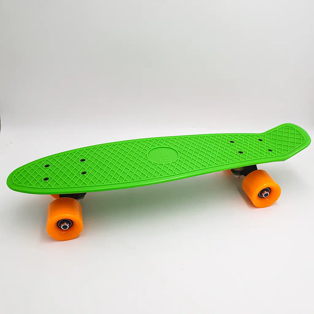 Пенні борд скейт 55х15см до 80кг ABEC 7 матові колеса скейтборд Penny Board Pastel Series салатовий - фото 4
