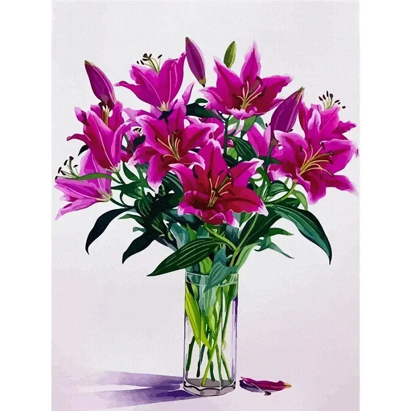 Полотно на картоне с контуром "Натюрморт №41" GPA283241, 30х40 см - фото 2