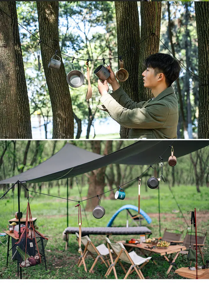 Веревка Naturehike NH19PJ040, 430 см темно-серая - фото 6