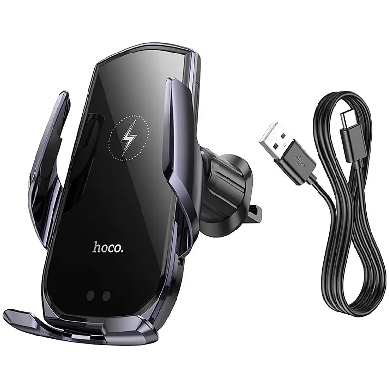 Автодержатель с БЗП Hoco CA202 Plus Black - фото 5