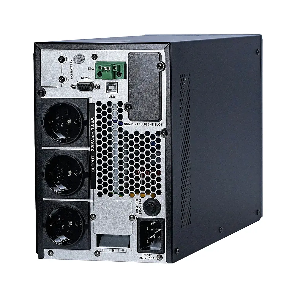 Джерело безперебійного живлення KRF-T3000VA/2400W(LCD) Pro Online UPS Kraft (42-00019) - фото 6