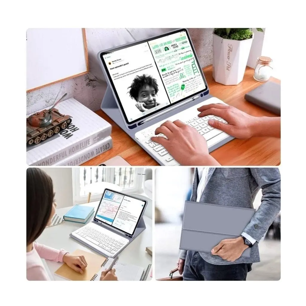 Чохол до планшета BeCover with keyboard Apple iPad Mini 6 2021 Purple (712991) - фото 7